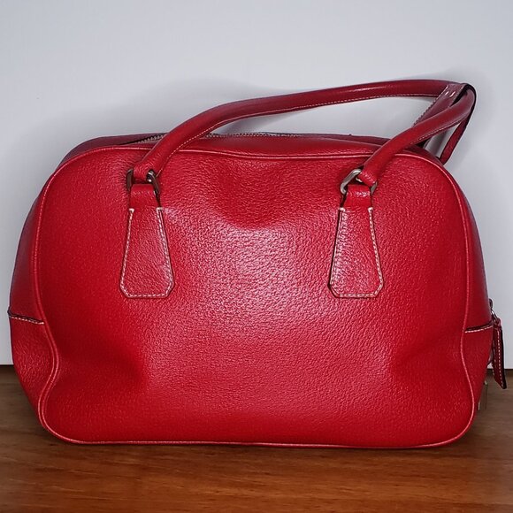Prada Cinghiale Sport Tote Red - Picture 2 of 6